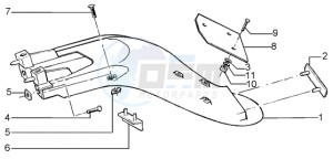 Liberty 50 2t RST drawing Rear mudguard