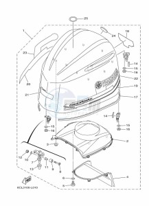 FL250DETX drawing FAIRING-UPPER