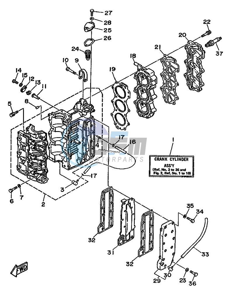 CYLINDER--CRANKCASE