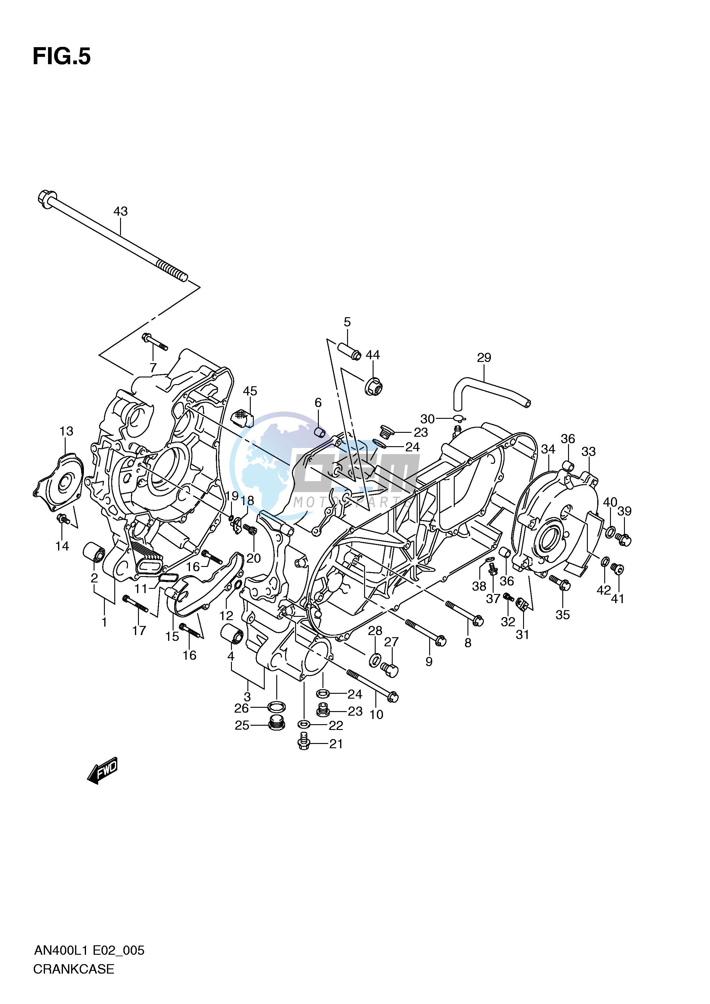 CRANKCASE (AN400L1 E19)