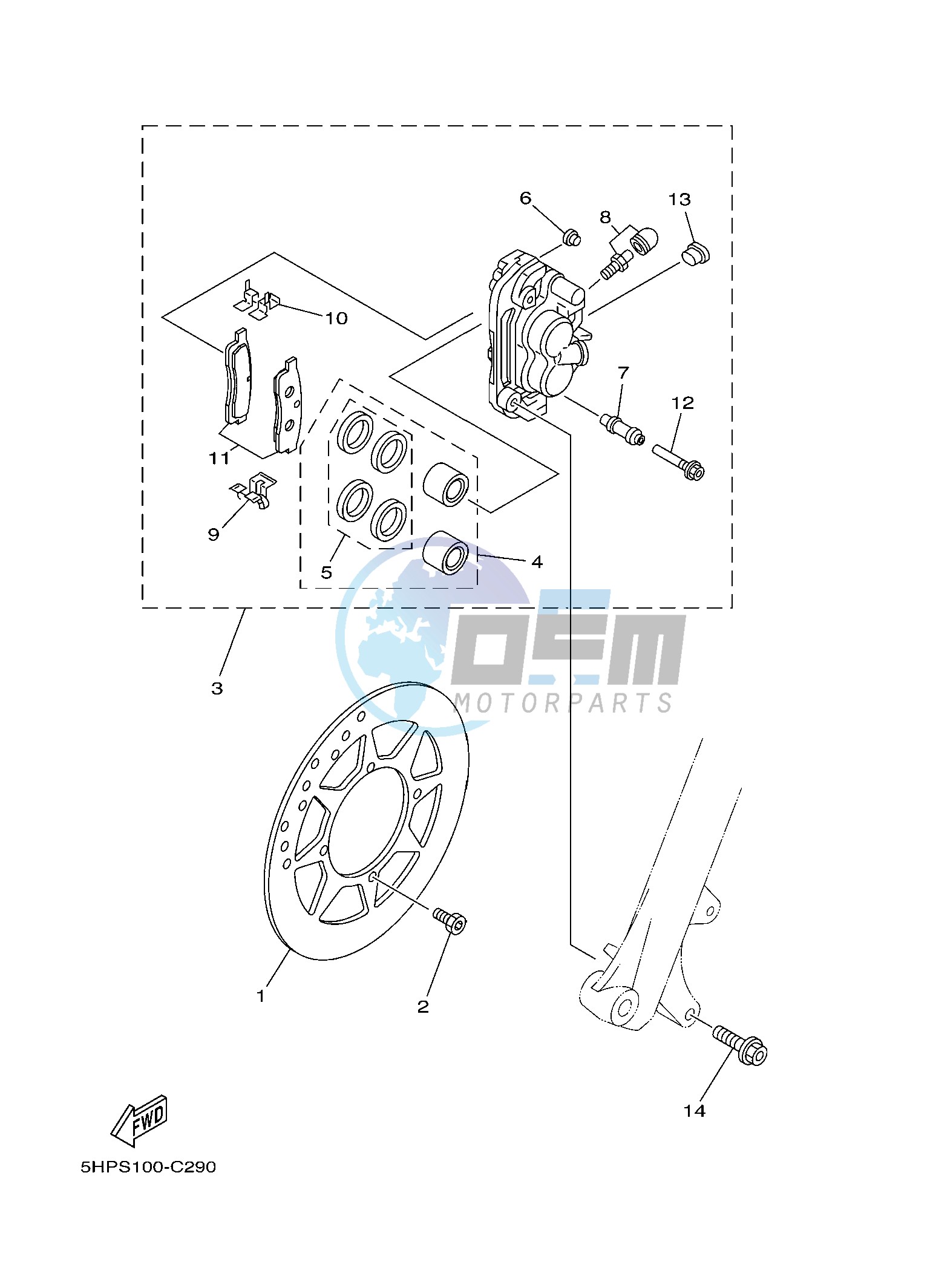 FRONT BRAKE CALIPER