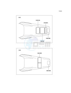 KX 250 M (M1) drawing LABELS