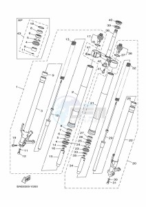 XSR900 MTM850 (BAEE) drawing FRONT FORK