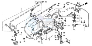 GL1500SE GOLDWING SE drawing BATTERY