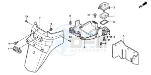 SCV100F LEAD drawing REAR FENDER