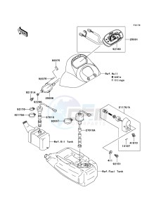 JET SKI 900 STX JT900-E2 FR drawing Meters