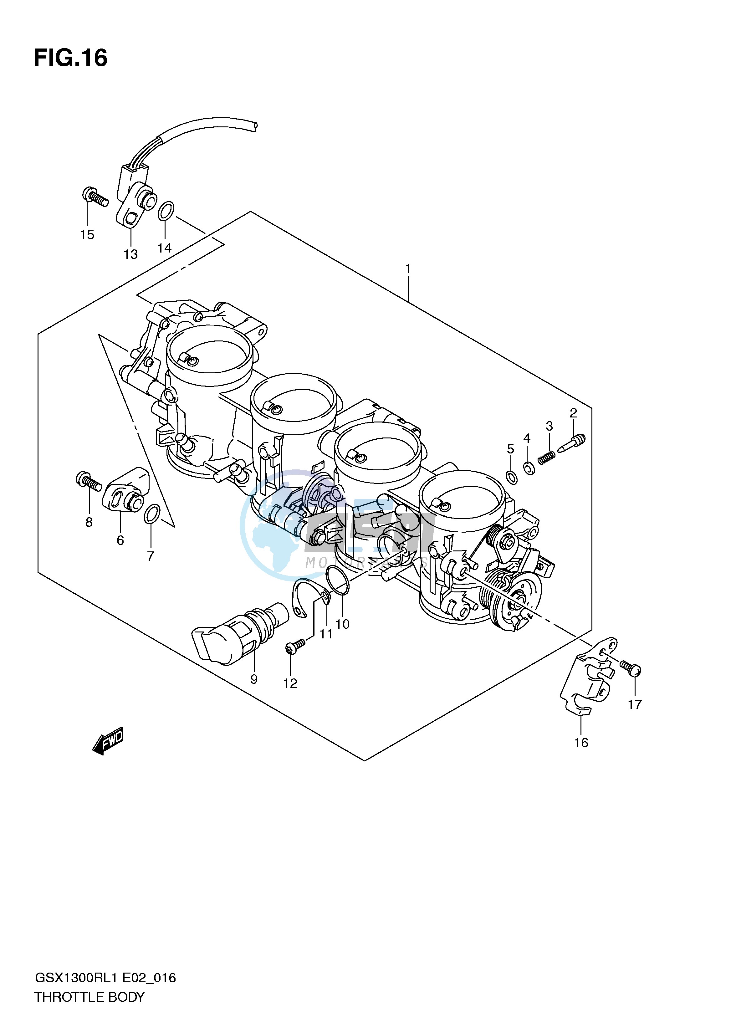 THROTTLE BODY (GSX1300RL1 E24)