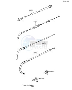 ZX 1100 A [GPZ] (A1-A2) [GPZ] drawing CABLES