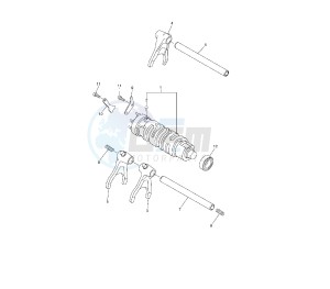 YZF R6 50TH 600 drawing SHIFT CAM AND FORK