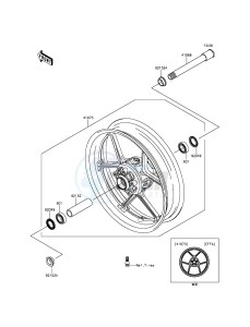 NINJA_ZX-6R ZX636EFFA FR GB XX (EU ME A(FRICA) drawing Front Hub