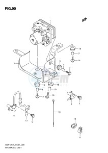 GSF1250 (E21) Bandit drawing HYDRAULIC UNIT (GSF1250AL1 E24)