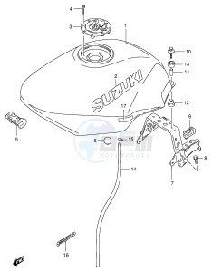 GSX750F (E4) drawing FUEL TANK