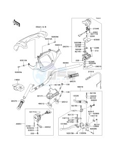 KVF 750 A [BRUTE FORCE 750 4X4] (A1) A1 drawing HANDLEBAR