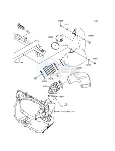 MULE PRO-DXT KAF1000BGF EU drawing Air Cleaner-Belt Converter