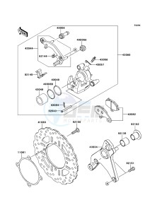 Z1000 ZR1000DDFA FR GB XX (EU ME A(FRICA) drawing Rear Brake