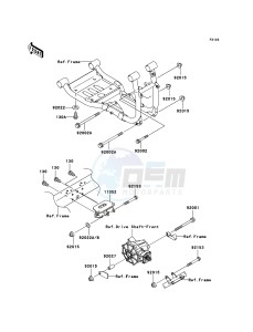 MULE 3010 DIESEL 4x4 KAF950B6F EU drawing Engine Mount