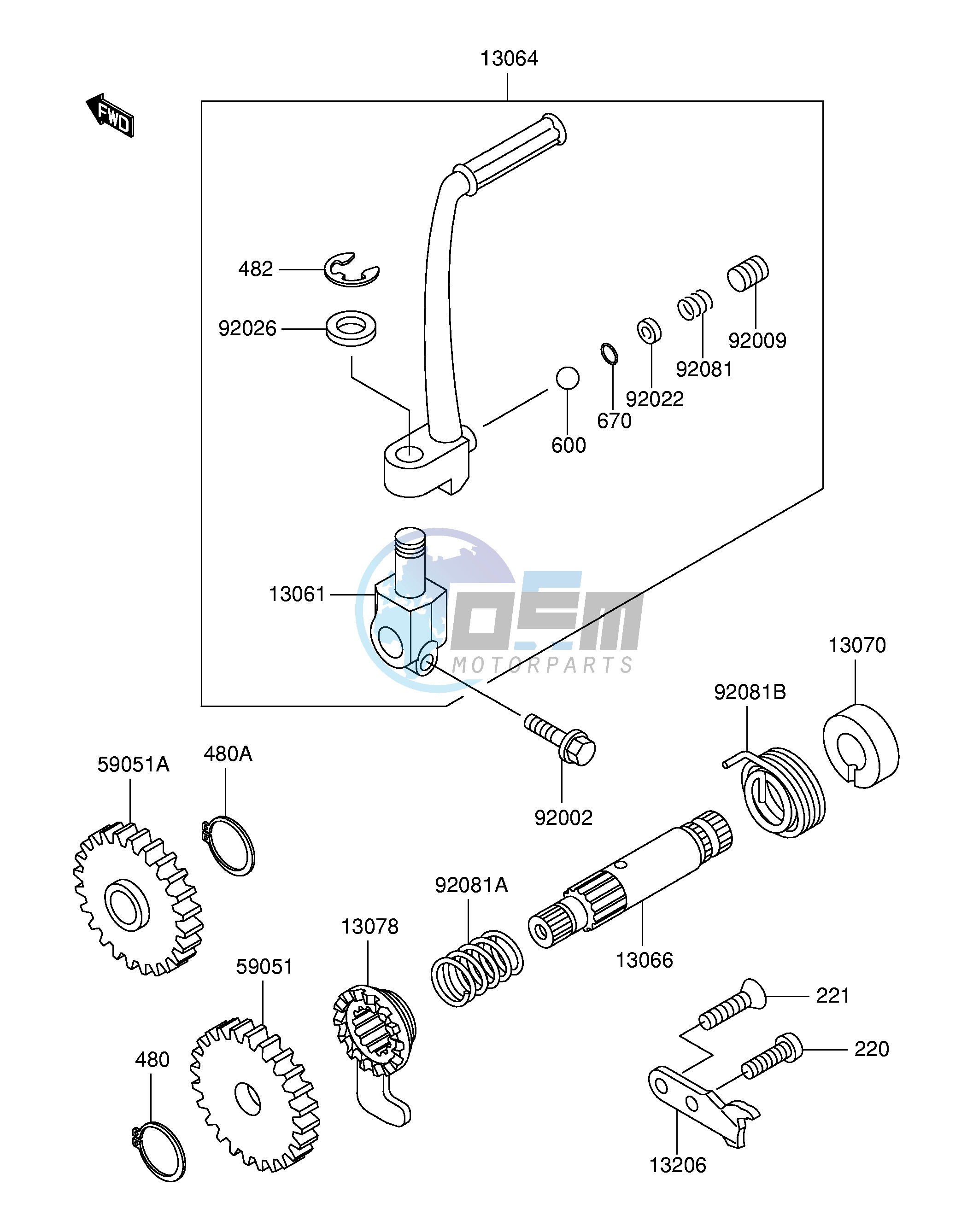 KICKSTARTER MECHANISM