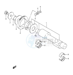 GS500 (E2) drawing CRANKSHAFT BALANCER