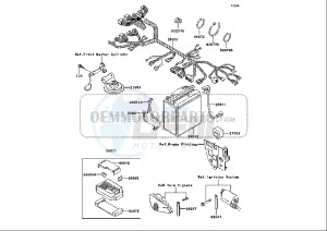 ZZR 250 (EU) drawing CHASSIS ELECTRICAL EQUIPMENT