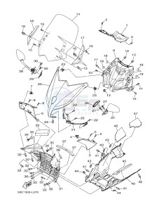 XP500A T-MAX 530 (59CN) drawing WINDSHIELD