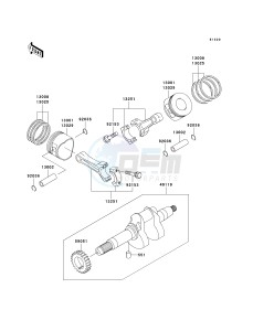 KAF 620 E [MULE 3010 4X4] (E6F-E8F) E8F drawing CRANKSHAFT_PISTON-- S- -