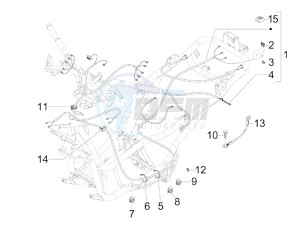 X7 125 ie Euro 3 drawing Main cable harness