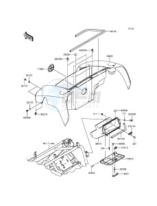 MULE 600 KAF400BGF EU drawing Front Box