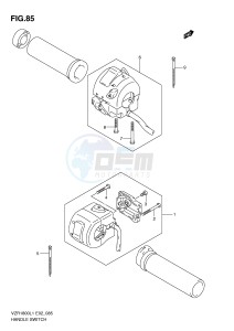 VZR1800 (E2) INTRUDER drawing HANDLE SWITCH (VZR1800L1 E19)