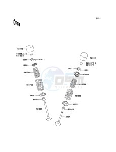 NINJA ZX-12R ZX1200-B4H FR GB GE XX (EU ME A(FRICA) drawing Valve(s)