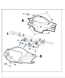 TWEET 125 C PRO drawing HANDLEBARS