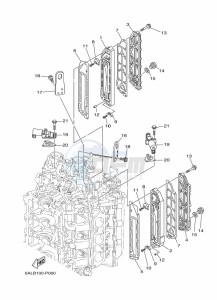 F250HETX drawing CYLINDER-AND-CRANKCASE-3