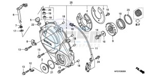 CB600FA9 France - (F / ABS CMF) drawing RIGHT CRANKCASE COVER