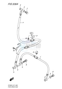 SFV 650 GLADIUS EU drawing FRONT BRAKE HOSE