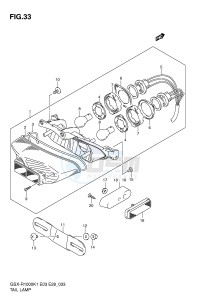 GSX-R1000 (E3-E28) drawing TAIL LAMP