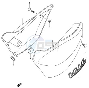 RV125 (E19) VanVan drawing FRAME COVER (MODEL K5 K6 K7)