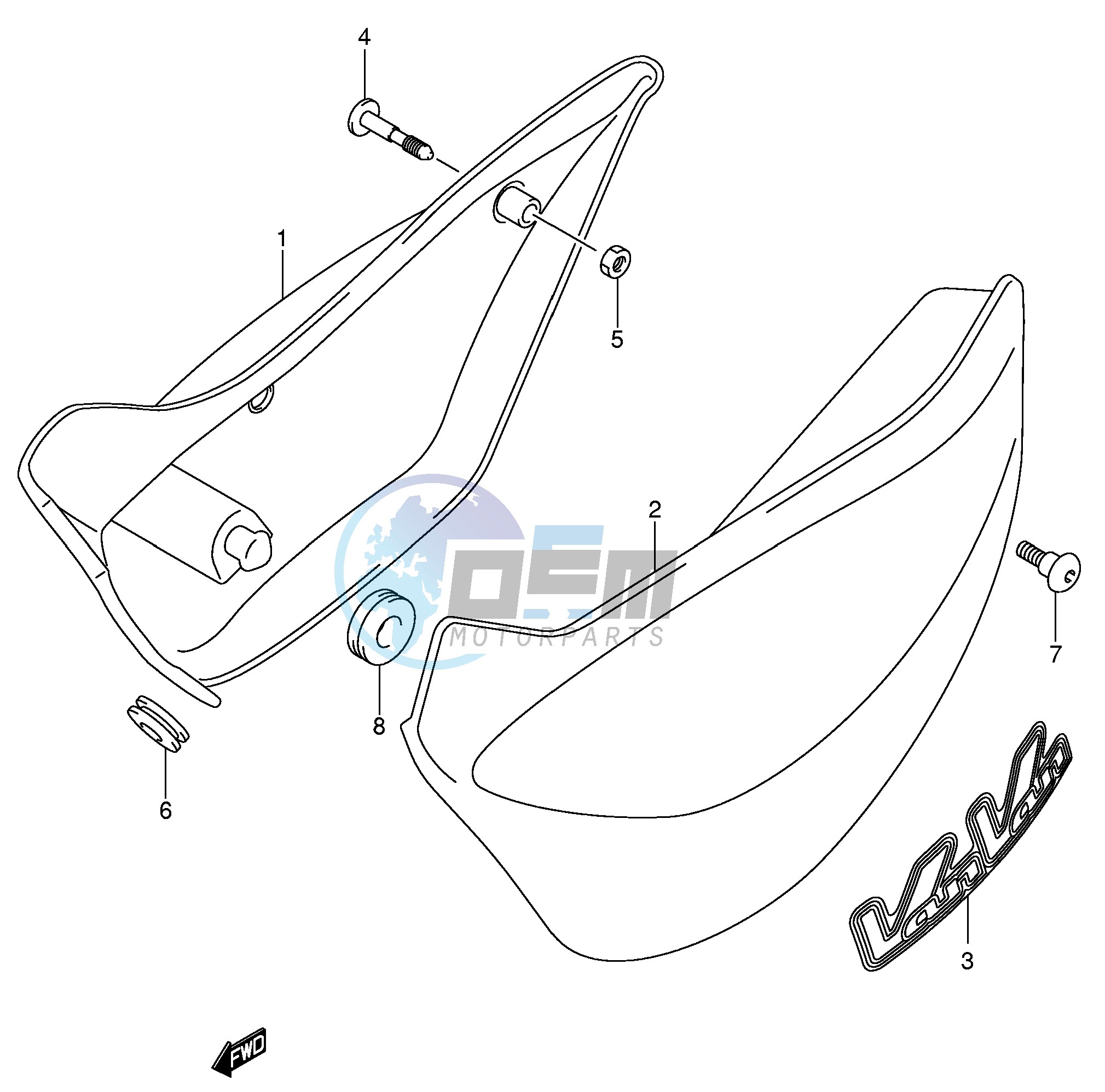 FRAME COVER (MODEL K5 K6 K7)