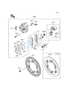 KLX450R KLX450AGF EU drawing Front Brake