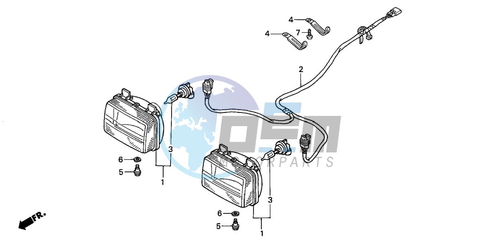 HEADLIGHT (TRX350FM/FE)