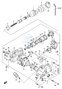 LT-A500X drawing FINAL BEVEL GEAR (FRONT)