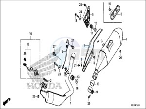 NC750JH Europe Direct - (ED) drawing EXHAUST MUFFLER (NC750JH)