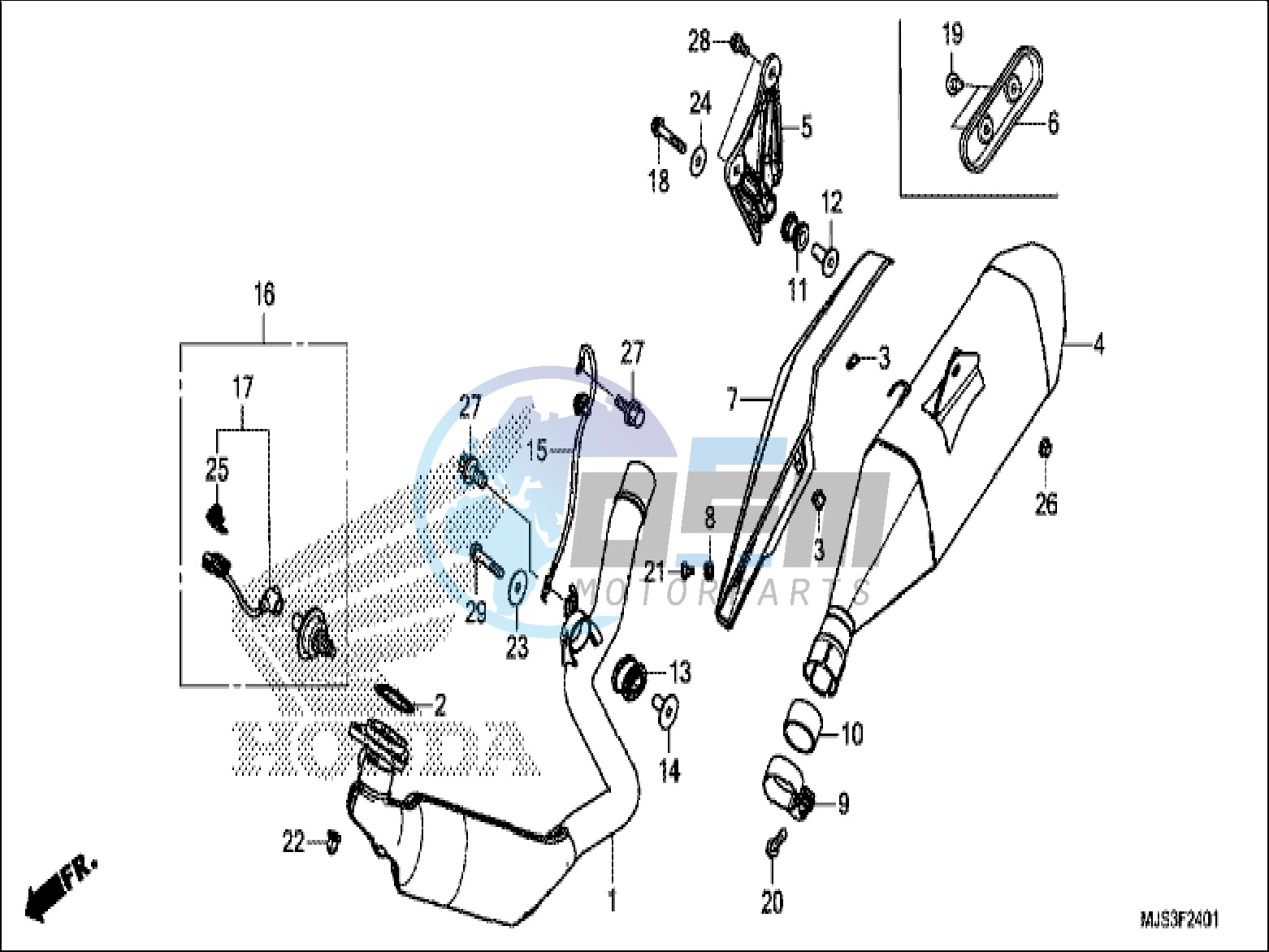 EXHAUST MUFFLER (NC750JH)