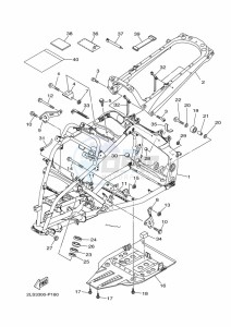 YFM700R (BCX7) drawing FRAME