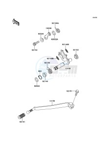 W800 EJ800ABS GB XX (EU ME A(FRICA) drawing Gear Change Mechanism