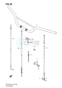 DR-Z125 EU drawing HANDLEBAR