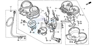 CB500S drawing METER (CB500)