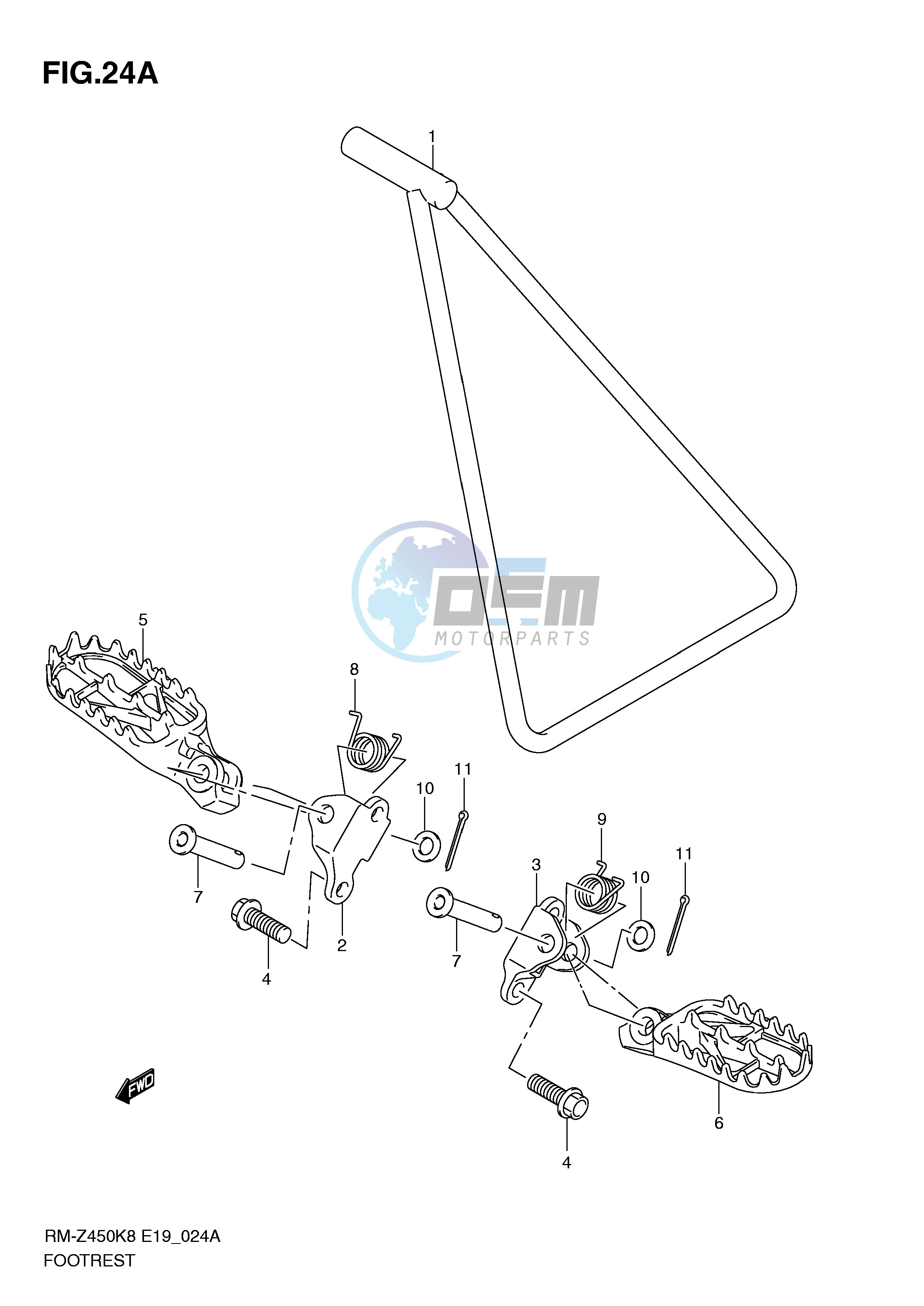 FOOTREST (RM-Z450L1)