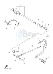 FZ1-S FZ1 FAZER 1000 (2DV1) drawing SHIFT SHAFT