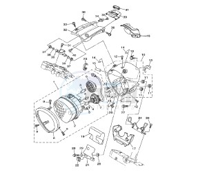 XV A MIDNIGHT STAR 1900 drawing HEADLIGHT