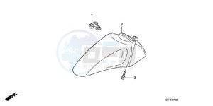 SH150D9 Europe Direct - (ED / KMH) drawing FRONT FENDER