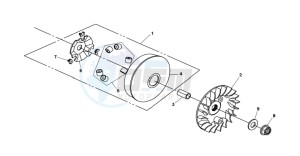 QUAD LANDER 300SL drawing CLUTCH / V BELT